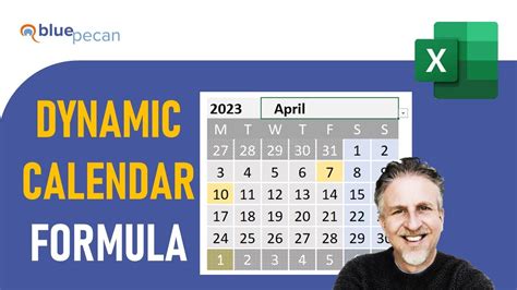 Create A Dynamic Monthly Calendar In Excel 365 Or Online Dynamic