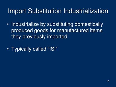 Ppt Trade And Development I Import Substitution Industrialization