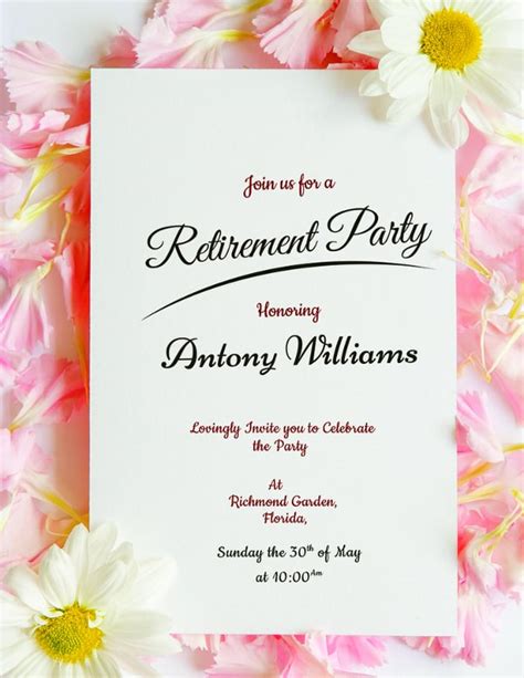8 Retirement Party Invitations Psd Ai Free And Premium Templates