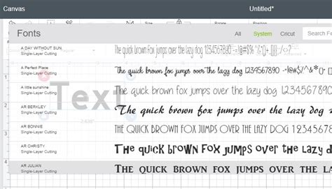 All About Fonts And Text In Cricut Design Space