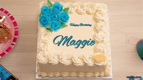 🎂 Happy Birthday Maggie Cakes 🍰 Instant Free Download