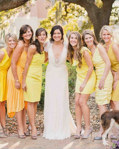 Different Shades Of Yellow Bridesmaid Dresses Yellow Bridesmaid