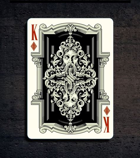 King Of Diamonds Card Art Playing Card Deck Playing Cards Art