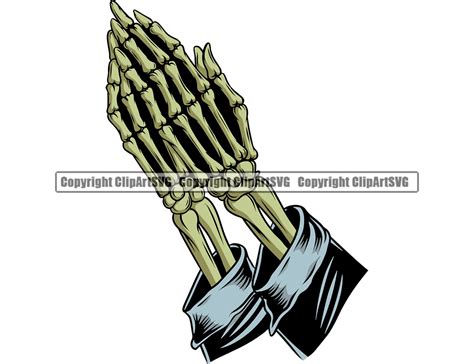 Jesus God Skeleton Pray Praying Prayer Hands Faith Christ Holy Etsy