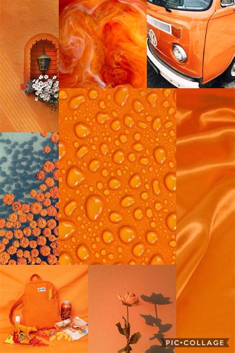 Orange Aesthetic Collage Orange Aesthetic Aesthetic Iphone Wallpaper