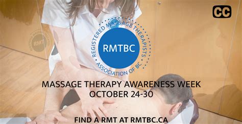 massage therapy awareness week registered massage therapists association of british columbia