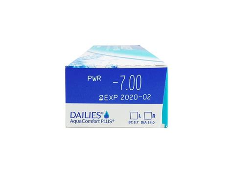 Dailies Aquacomfort Plus Pack Daily Disposable Contact Lenses