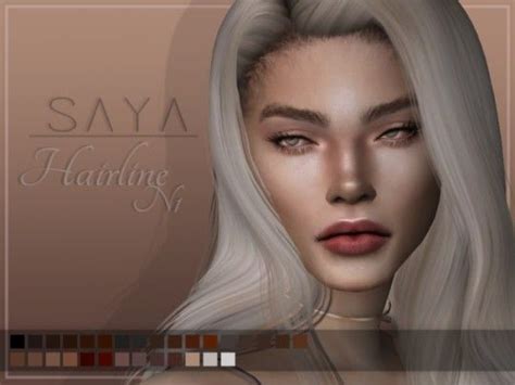 Hairline N1 For The Sims 4 By Sayasims Spring4sims Sims Hair The