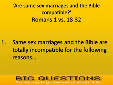 Are Same Sex Relationships And The Bible Compatible 1st Saintfield Presbyterian Church