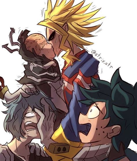 All Might And All For One Kissing Weird Ships Cursed Anime Ships