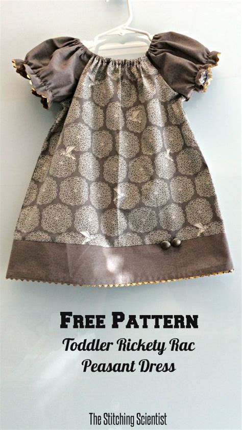Free Toddler Peasant Dress Pattern The Stitching Scientist Toddler