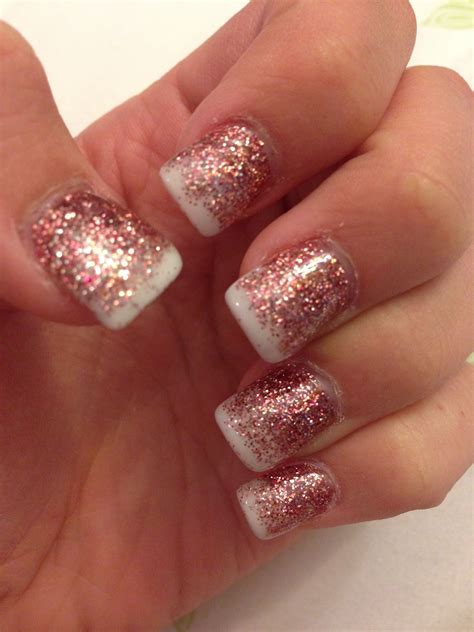 Spice up your look with gold tipped nails from alibaba.com. Rose gold with a French tip | Nail art, Nails, Beauty