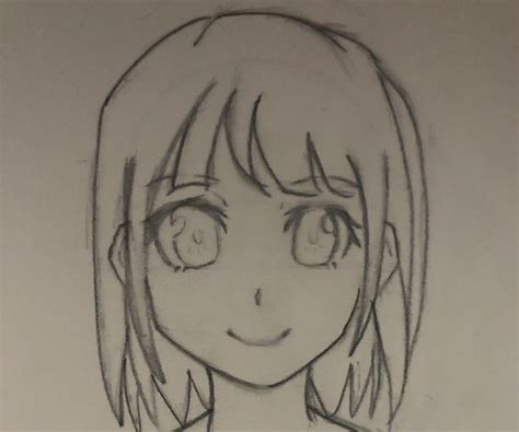 How To Draw Anime Girl Face 8 Steps Instructables
