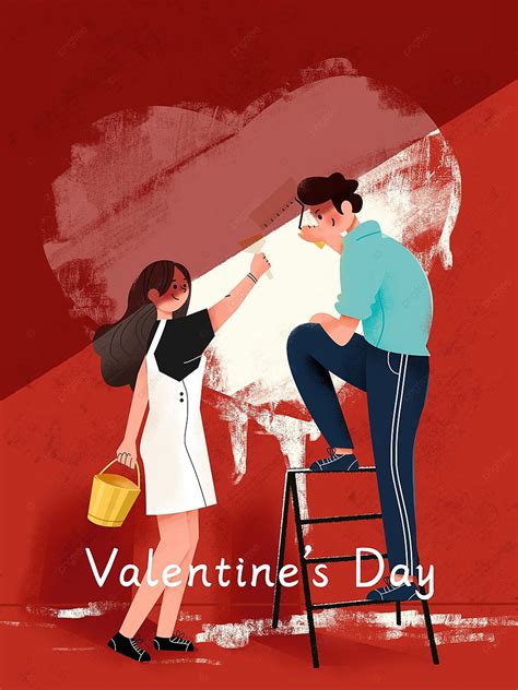 Romantic Tanabata Sweet Couple Illustration Romantic Tanabata Couple