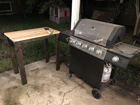 Bbq Grill Prep Table Cheap And Easy Table Made For Less Than 30 With