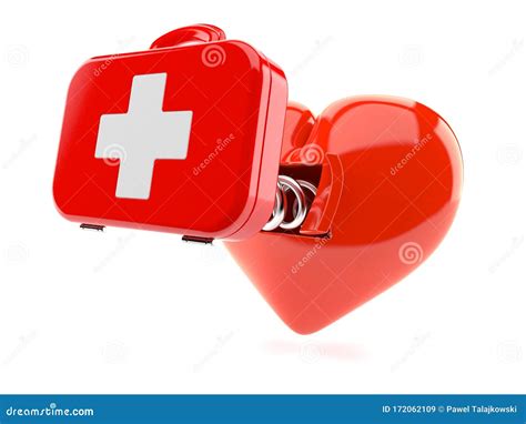 First Aid Kit With Heart Stock Illustration Illustration Of Health