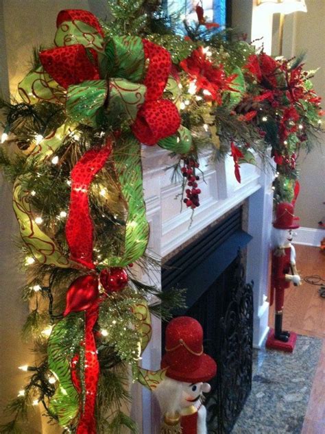 beautiful christmas garland  fireplace mantle pictures   images  facebook