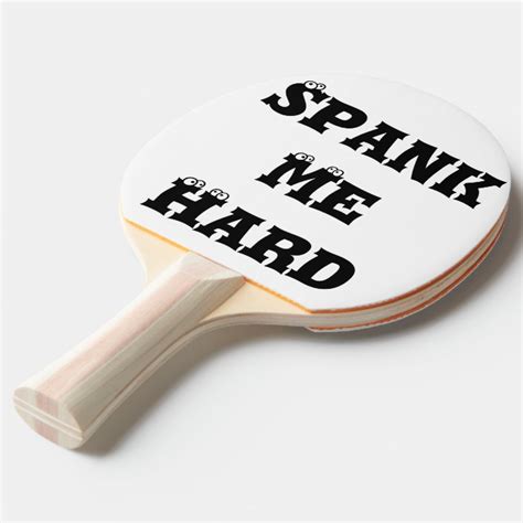 Funny Spank Me Bulls Eye Target Ping Pong Paddle