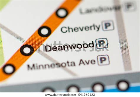 Deanwood Station Washington Dc Metro Map Stock Photo 541969123