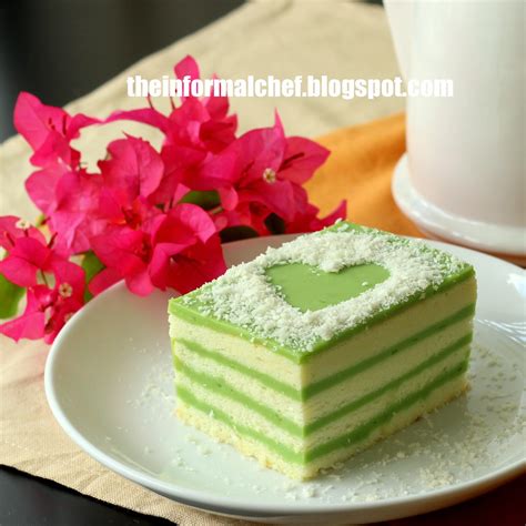 Screwpine leaves, coconut milk, eggs, etc. The Informal Chef: Pandan Layer Cake 香兰层蛋糕