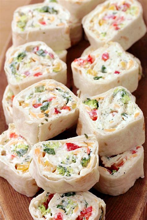 Vegetable Tortilla Roll Ups In 2021 Roll Ups Tortilla Quick And Easy