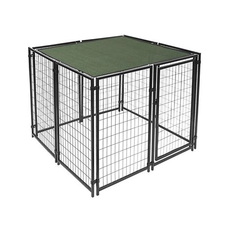 Aleko Dog Kennel Shade 5x10 Ft Cover W Aluminum Grommets Green 5 X 10