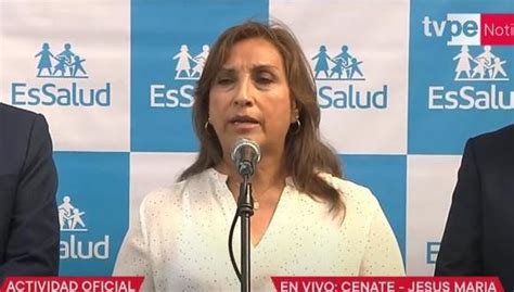 Dina Boluarte “felicito La Actitud Del Congreso La Población Está Esperando El Adelanto De