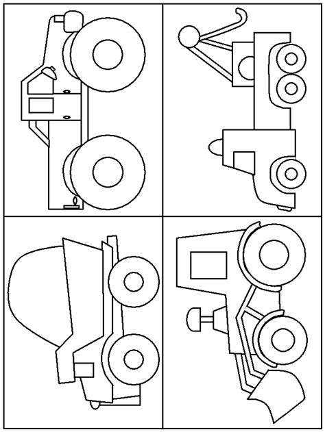 Construction vehicles coloring pages download and print for free