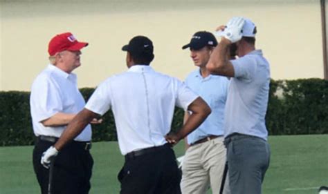 Tiger Woods Plays Golf With Donald Trump Ahead Of Comeback Video