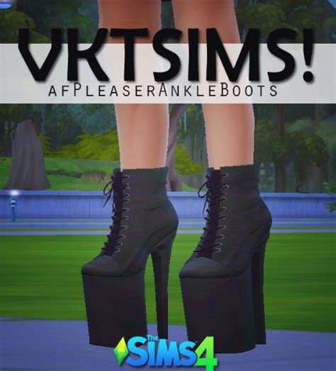 Pleaser Ankle Boots Conversion At Vkt Sims Sims 4 Updates