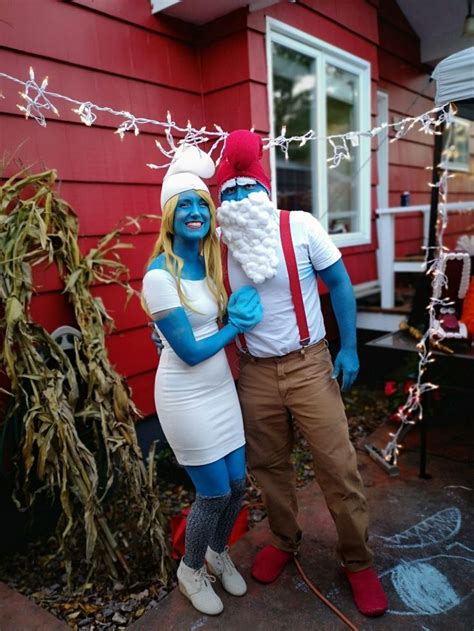 Papa Smurf And Smurfette Costumes For Halloween