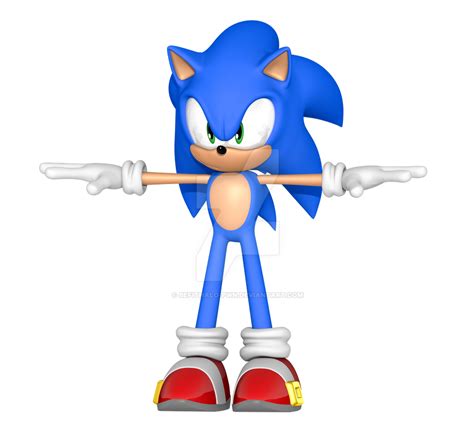 Sonic The Hedgehog T Pose Render By Befithalo Pwn On Deviantart