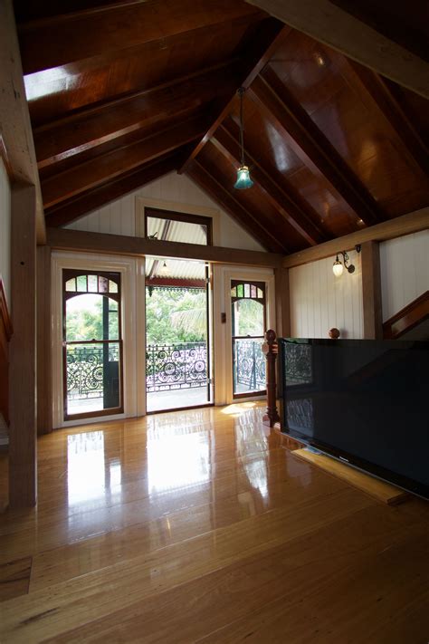 Cathedral ceiling exposed beams, description: Beautiful timber cathedral ceiling with exposed beams. # ...
