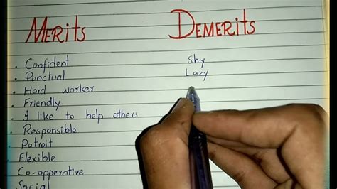 How To Write Merit And Demerits Issb Merits And Demerits 149 Pma Lc