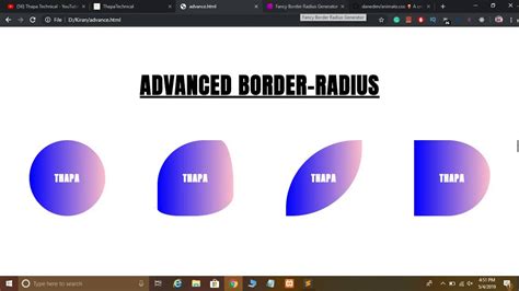 Check spelling or type a new query. Advanced CSS Border Radius Tutorial - YouTube