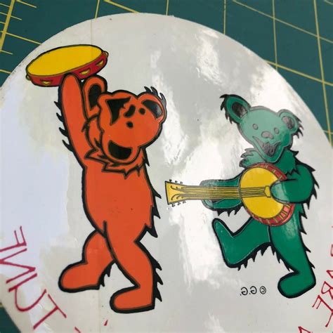 New Vintage Grateful Dead Dancing Bears A Different Tune Etsy