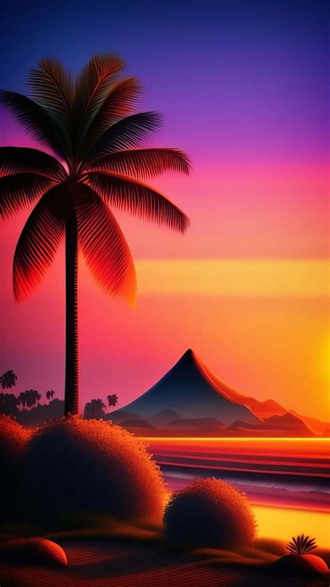 Palm Tree Sunset Iphone Wallpaper Hd Iphone Wallpapers Iphone