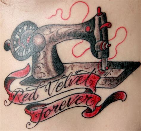 Sewing Machine Tattoo Sewing Machine Tattoo Red Velvet Tattoo Life