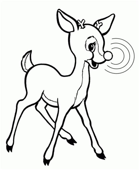 Get This Rudolph Coloring Page Free For Kids Ix63t