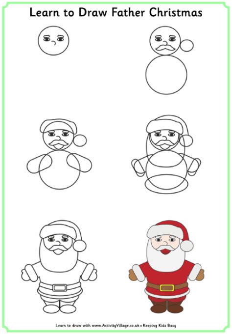 Making greeting cards is a great way to teach children how to express their feelings and celebrate special occasions in a heartfelt way. Learn to Draw Father Christmas