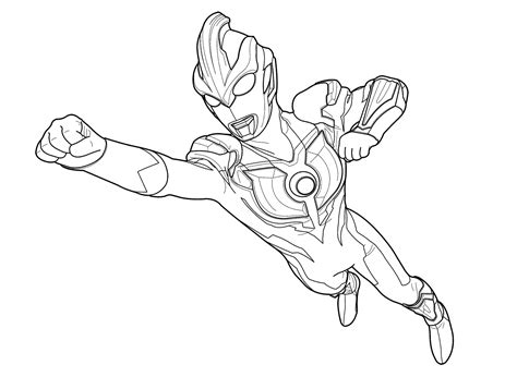 Coloring Pages Ultraman Ultraman Taro Zero Hikari Coloring Pages