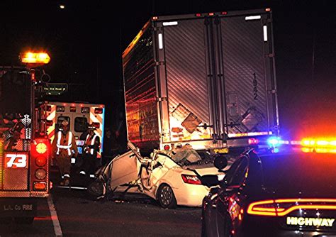 One Killed When Car Becomes Lodged Under Big Rig After 14 Freeway Crash In Santa Clarita Daily