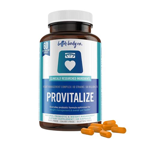 Better Body Provitalize Natural Unique Probiotic Menopause Capsules