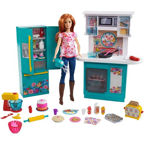 Barbie Gbg53 Pioneer Woman Ree Drummond Kitchen Playset With Cooking Chef Doll