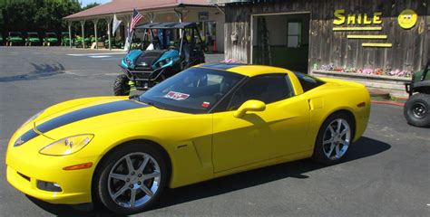 2008 Chevrolet Corvette Zhz Coupe Hertz Car Yellow Rare John E