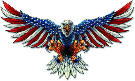 Ez Cut Pro American Bald Eagle Flag Decal Sticker 3m Usa