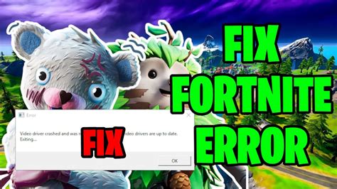 Check out some of the most amazing gameplay videos, news and tips in here! How To Fix "Video Driver Crashed and Was Reset" | Fortnite ...