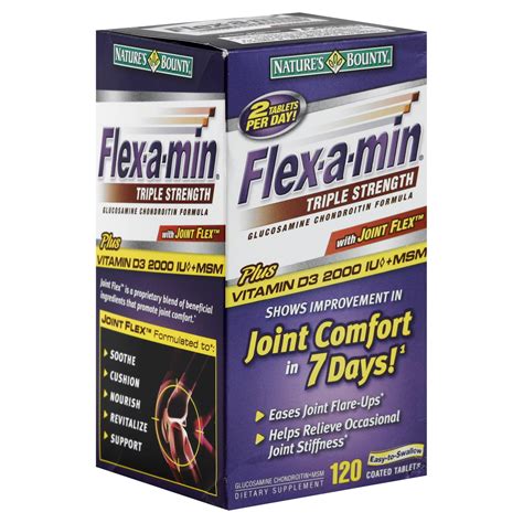 Flex-a-min Joint Flex Formula, Triple Strength, Tablets, 120 tablets