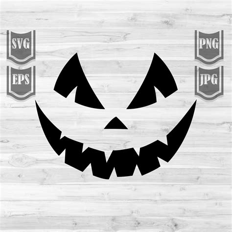 Scary Faces Clipart Svg Files Halloween Faces Svg Etsy