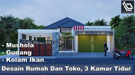 Toko interior design metaphor interior architecture is an interior design consultant serving jakarta and singapore. Desain Rumah dan Toko 3 Kamar Tidur - YouTube